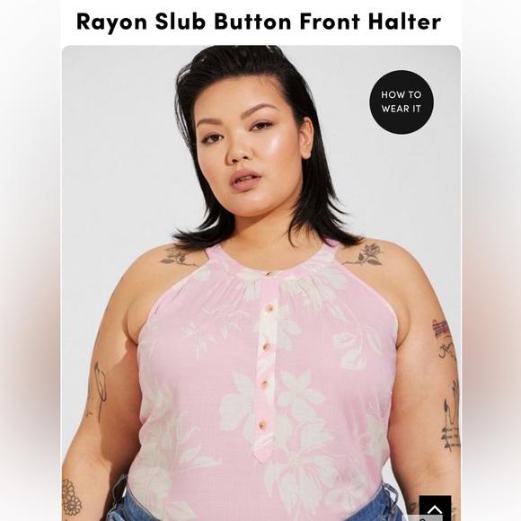 NWT torrid floral halter tank top - Picture 2 of 6